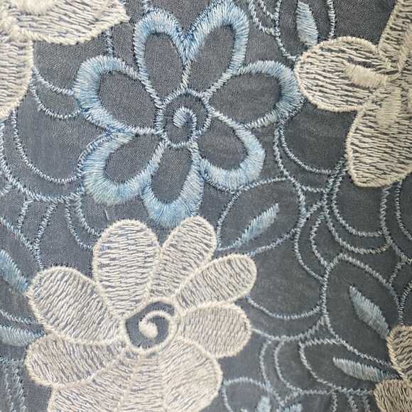 Bianca Maria Caselli Shirt Blouse Floral Lace Size XXL - Picture 6 of 9